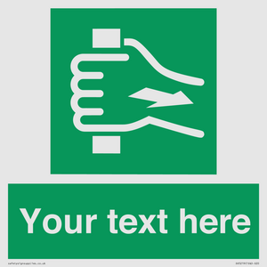 Custom Pull Bar Sign